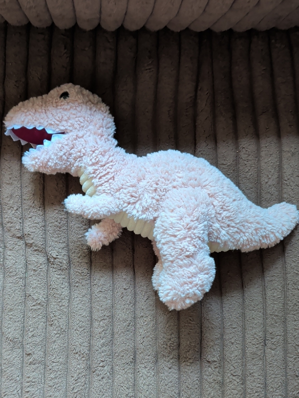 Plush Pink Dino Stuffed Animal - Soft Sherpa T-Rex Toy